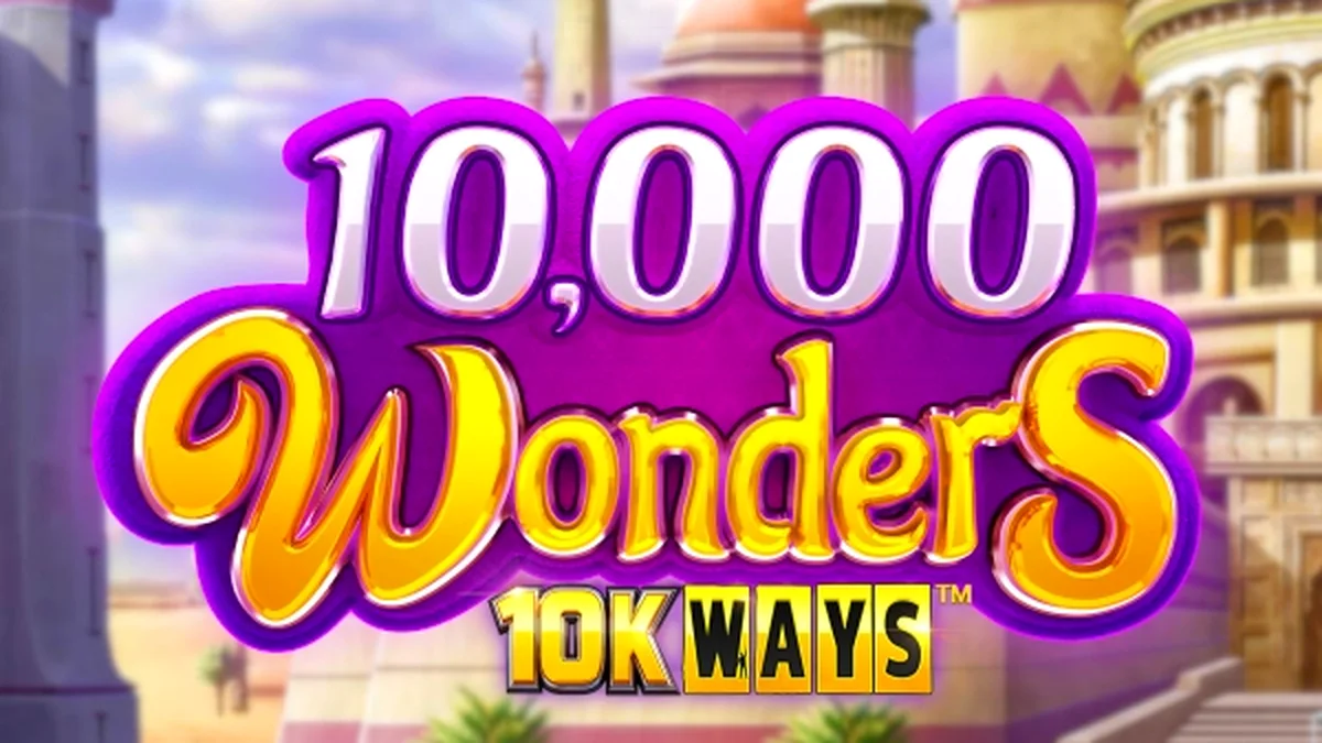 Tampilan visual slot 10,000 Wonders 10K Ways dengan tema Timur Tengah yang mewah